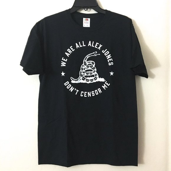 RARE FREE SPEECH DON'T CENSOR ME  Alex Jones MAGA Freedom Top T Shirt - Picture 1 of 5